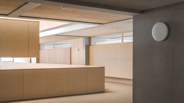 Ecole des Plaines du Loup fire-rated partitions