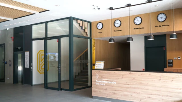 Lower Silesian Sports Centre fire-rated glass project