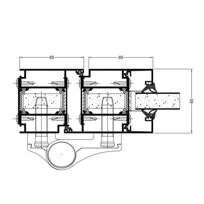 FR65 door cross section