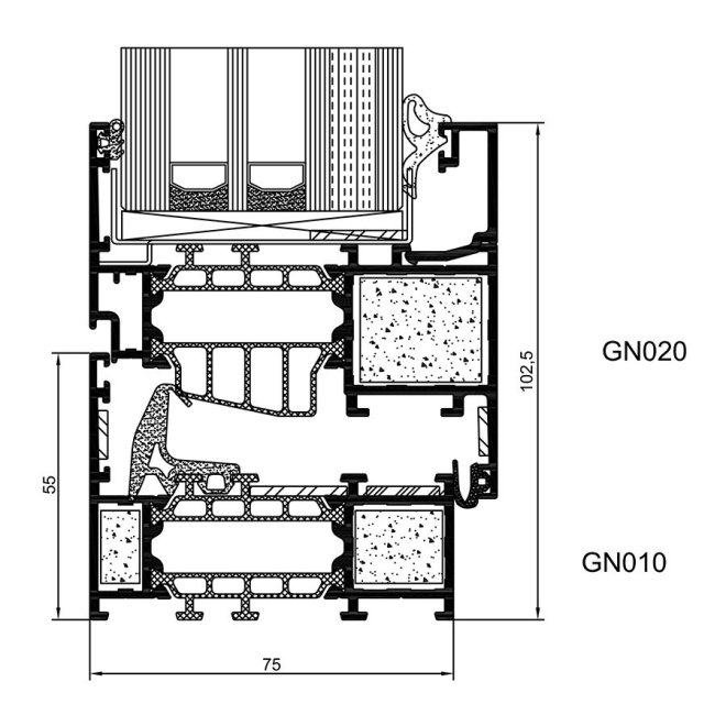 Genesis 75 EI30 cross section