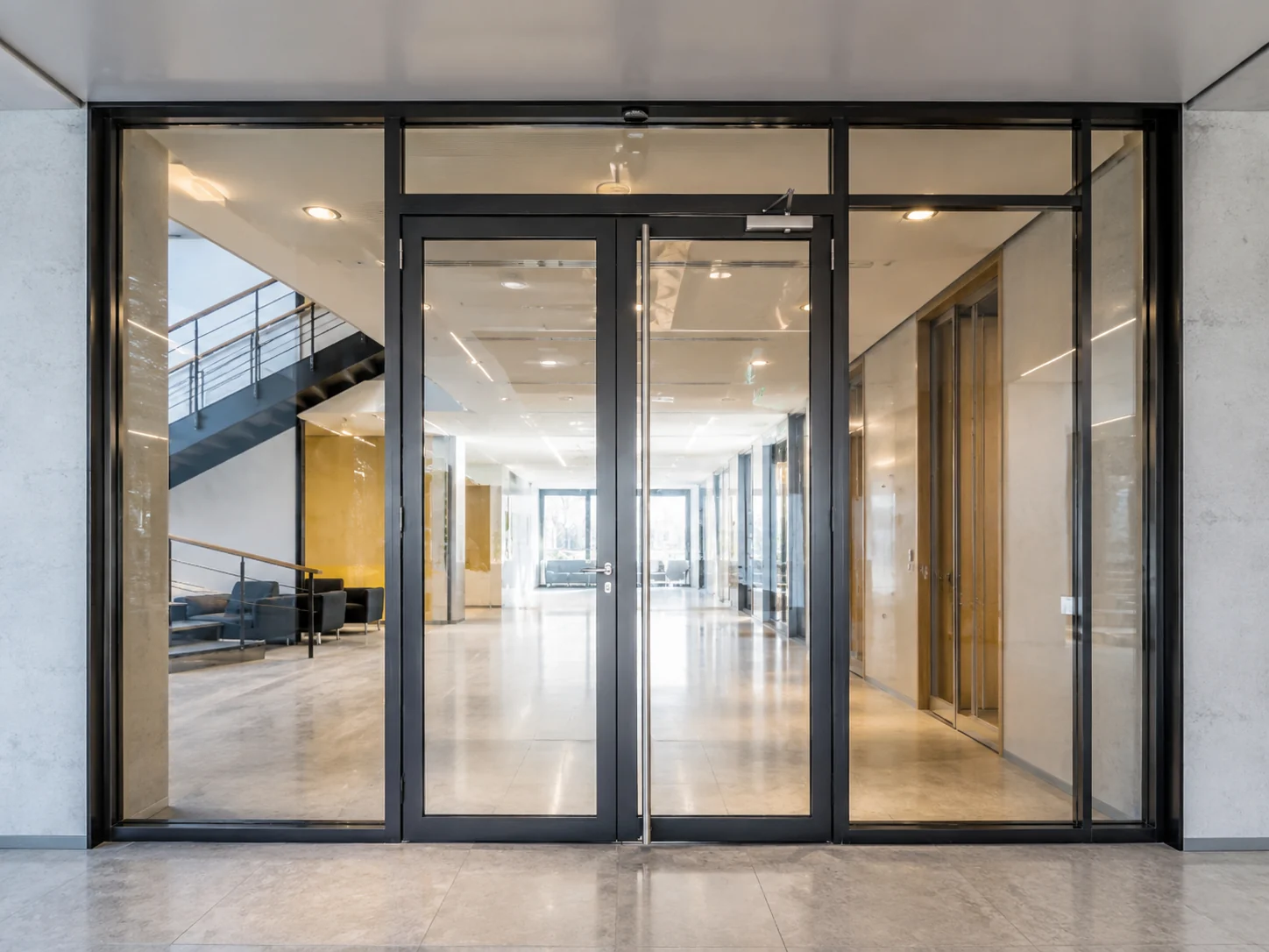 Fire-rated glass with higher safety requirements