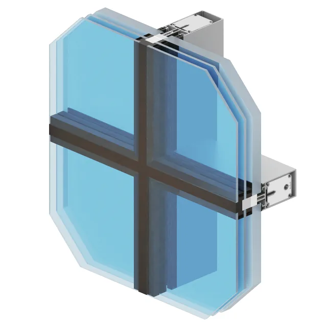 MC Glass Fire semi-structural facade profile