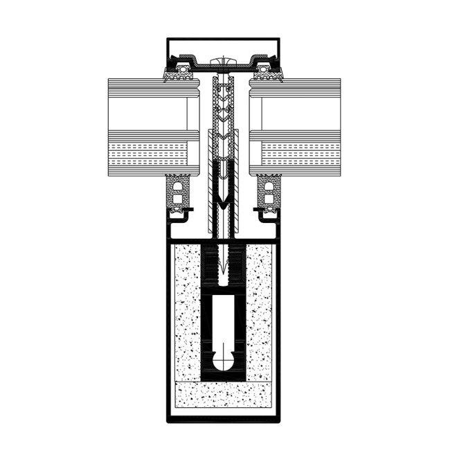 MC Fire mullion cross section